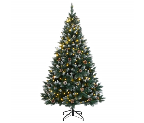 Árbol de Navidad artificial con 300 LEDs 210 cm