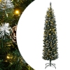 Árbol de Navidad artificial estrecho 150 LEDs 120 cm