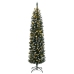 Árbol de Navidad artificial estrecho 150 LEDs 120 cm