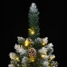 Árbol de Navidad artificial estrecho 150 LEDs 120 cm