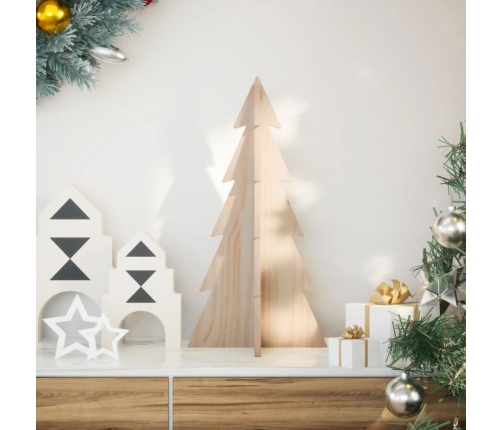 Árbol de Navidad de madera de adorno madera maciza pino 59,5 cm