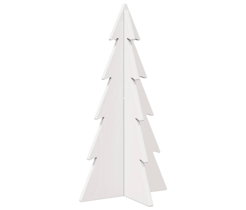 Árbol Navidad de adorno madera maciza pino blanco 59,5 cm