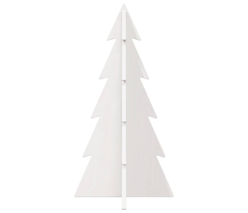 Árbol Navidad de adorno madera maciza pino blanco 59,5 cm