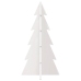 Árbol Navidad de adorno madera maciza pino blanco 59,5 cm