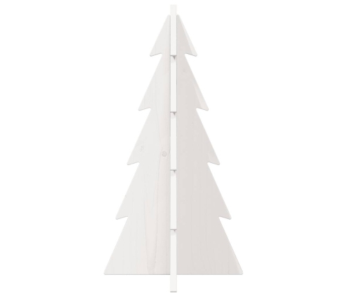 Árbol Navidad de adorno madera maciza pino blanco 59,5 cm