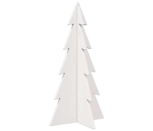 Árbol Navidad de adorno madera maciza pino blanco 59,5 cm