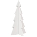 Árbol Navidad de adorno madera maciza pino blanco 59,5 cm