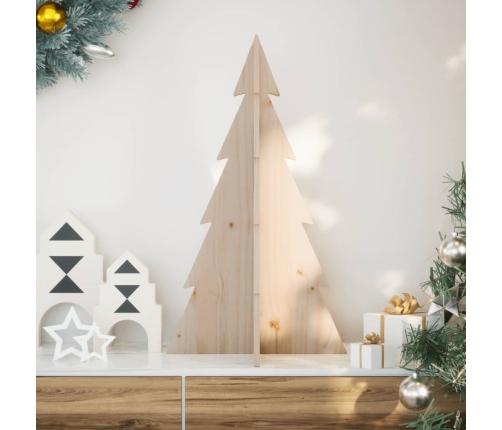 Árbol de Navidad de madera de adorno madera maciza pino 80 cm