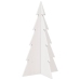 Árbol Navidad de adorno madera maciza pino blanco 80 cm