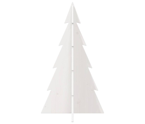 Árbol Navidad de adorno madera maciza pino blanco 80 cm