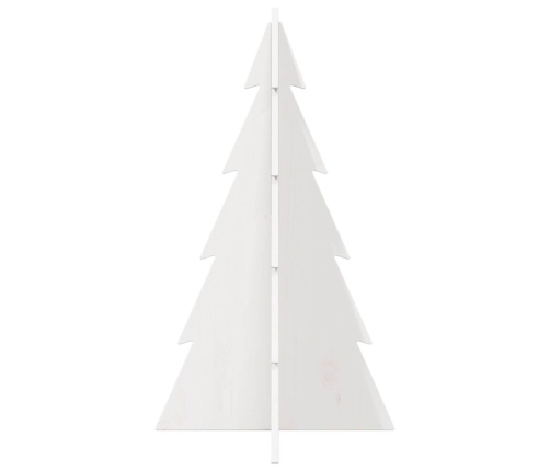 Árbol Navidad de adorno madera maciza pino blanco 80 cm