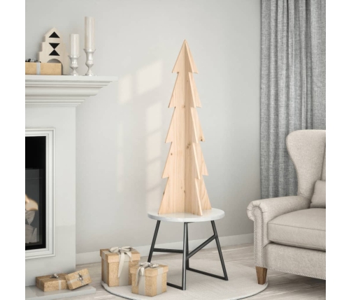 Árbol de Navidad de madera de adorno madera maciza pino 112 cm