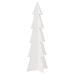 Árbol de Navidad de adorno madera maciza pino blanco 112 cm