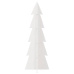 Árbol de Navidad de adorno madera maciza pino blanco 112 cm