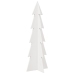 Árbol de Navidad de adorno madera maciza pino blanco 112 cm