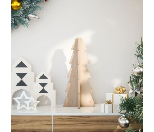 Árbol de Navidad de madera de adorno madera maciza pino 49 cm