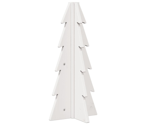 Árbol de Navidad de adorno madera maciza pino blanco 49 cm