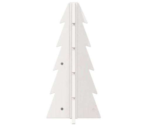 Árbol de Navidad de adorno madera maciza pino blanco 49 cm