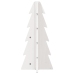 Árbol de Navidad de adorno madera maciza pino blanco 49 cm