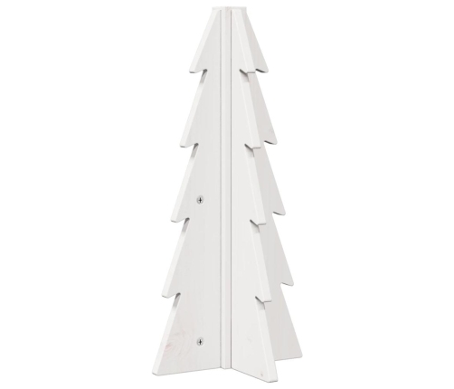 Árbol de Navidad de adorno madera maciza pino blanco 49 cm