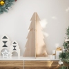 Árbol de Navidad de madera de adorno madera maciza pino 69,5 cm