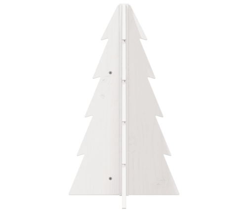 Árbol de Navidad de adorno madera maciza pino blanco 69,5 cm