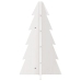 Árbol de Navidad de adorno madera maciza pino blanco 69,5 cm