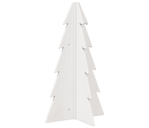 Árbol de Navidad de adorno madera maciza pino blanco 69,5 cm