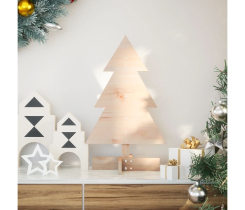 Árbol de Navidad de madera de adorno madera maciza pino 60 cm