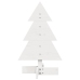 Árbol de Navidad de adorno madera maciza pino blanco 60 cm