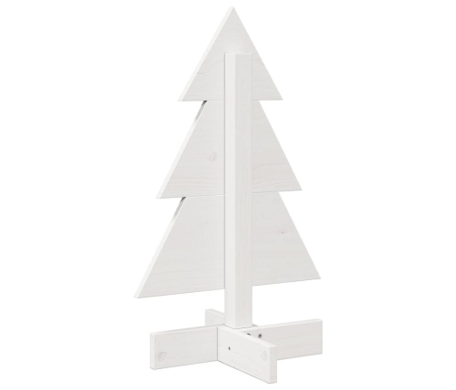 Árbol de Navidad de adorno madera maciza pino blanco 60 cm