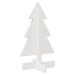 Árbol de Navidad de adorno madera maciza pino blanco 60 cm