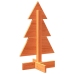 Árbol de Navidad de adorno madera maciza pino marrón cera 60 cm