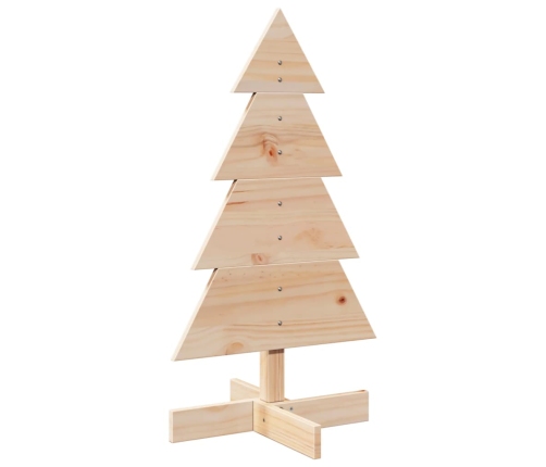 Árbol de Navidad de madera de adorno madera maciza pino 80 cm