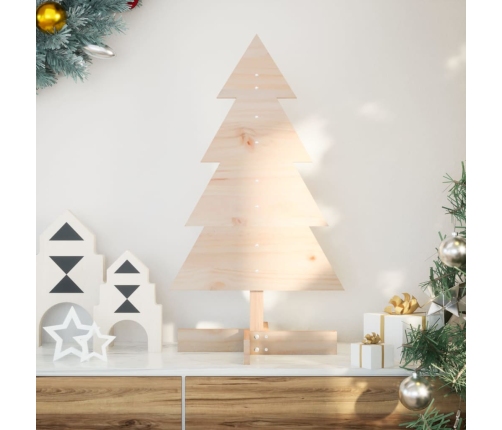 Árbol de Navidad de madera de adorno madera maciza pino 80 cm