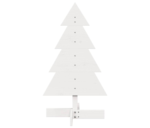 Árbol Navidad de adorno madera maciza pino blanco 80 cm