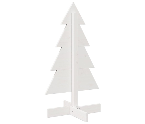 Árbol Navidad de adorno madera maciza pino blanco 80 cm