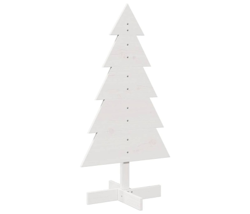 Árbol de Navidad de adorno madera maciza pino blanco 100 cm