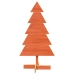 Árbol Navidad de adorno madera maciza pino marrón cera 100 cm