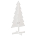 Árbol de Navidad de adorno madera maciza pino blanco 120 cm