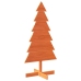 Árbol Navidad de adorno madera maciza pino marrón cera 120 cm