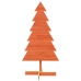 Árbol Navidad de adorno madera maciza pino marrón cera 120 cm