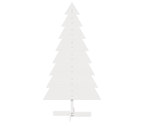 Árbol de Navidad de adorno madera maciza pino blanco 150 cm