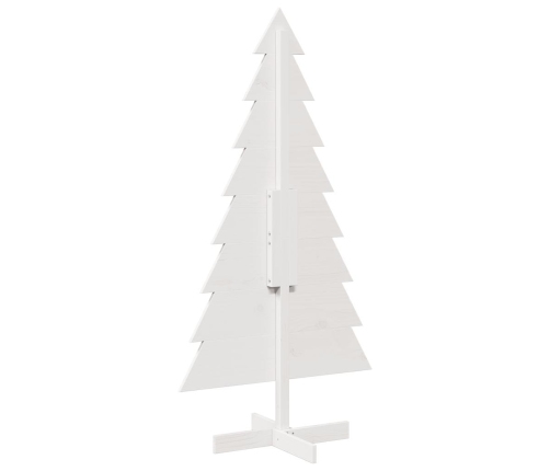 Árbol de Navidad de adorno madera maciza pino blanco 150 cm