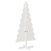 Árbol de Navidad de adorno madera maciza pino blanco 150 cm