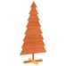 Árbol Navidad de adorno madera maciza pino marrón cera 150 cm