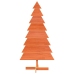 Árbol Navidad de adorno madera maciza pino marrón cera 150 cm