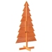 Árbol Navidad de adorno madera maciza pino marrón cera 150 cm