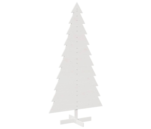 Árbol de Navidad de adorno madera maciza pino blanco 180 cm