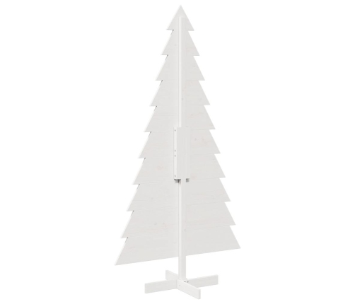 Árbol de Navidad de adorno madera maciza pino blanco 180 cm